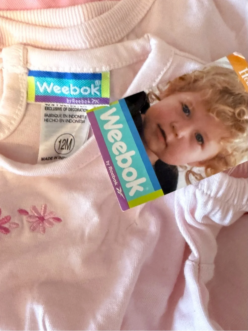 NWT Weebok Pink Two-Tone Baby set